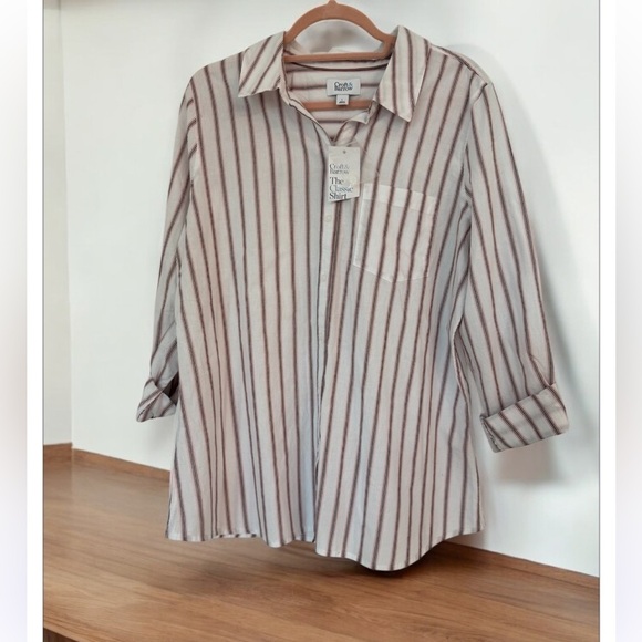 Croft & Borrow large womens button down shirt new - Picture 1 of 3